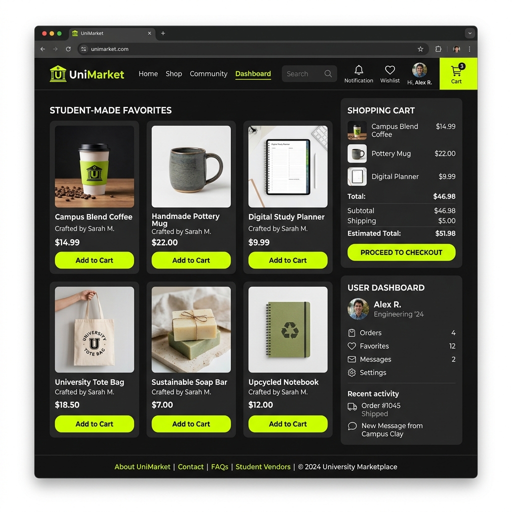Preview Platform E-Commerce Toko Mahasiswa